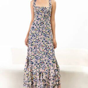 Yumi Kim BLANCA DRESS LAGUNA BREEZE MIDNIGHT